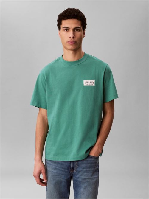 ss easy collegiate badge tee CALVIN KLEIN JEANS | LV04RF294GVFL